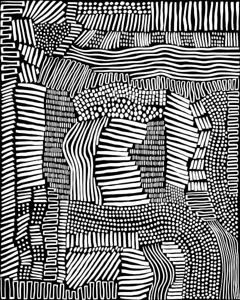 Tribal Art I by Cats & Dotz