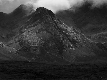 Black Cuillin Mountains, Isle of Skye, from Glen Etive