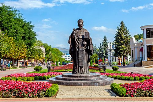A monument to St. Nichola in resort Kislovodsk.