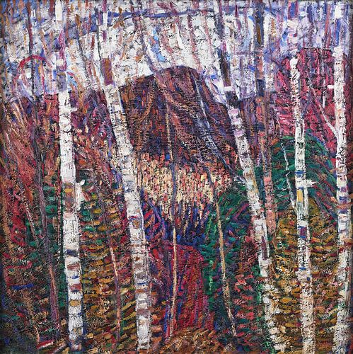Weiße Birken (um 1908) von Marsden Hartley