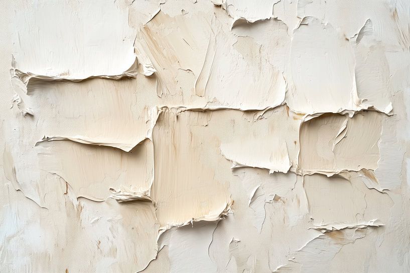 Abstrakte Erde in Taupe und Beige von Thea