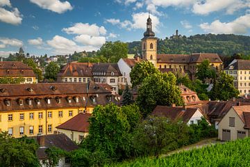 Uitzicht over de historische oude stad van Bamberg