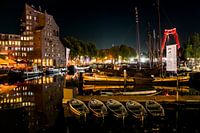 Rotterdam haven at night