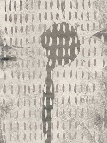 Abstrait moderne en blanc et taupe