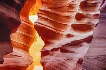 Rotsformaties in Antelope Canyon, Arizona, Verenigde Staten