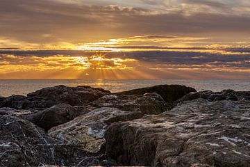 Rocher en gloire du matin sur Niels Bronkema