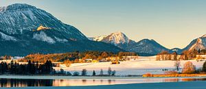 Panorama Hopfen am See, Allgäu, Bayern, Deutschland