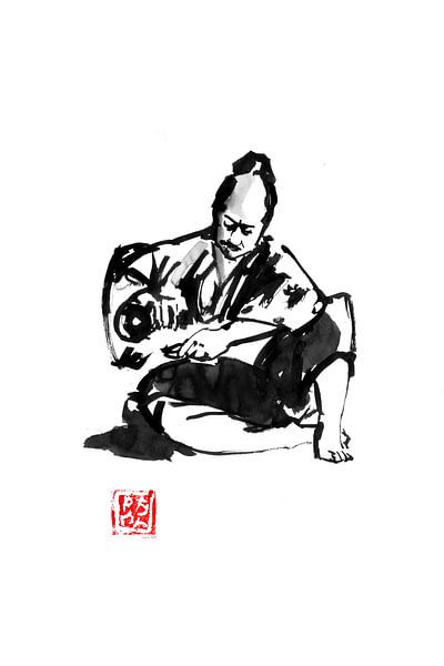 sake drinken van Péchane Sumie