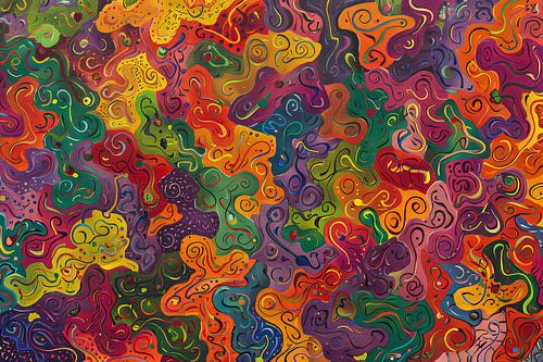 abstracct digitaal schilderij