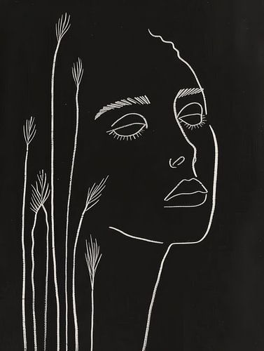 Dessin au trait de style bohème sur Studio Allee