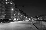 Boulevard Knokke-Heist in de nacht van Noud de Greef thumbnail
