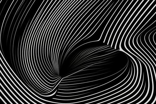 minimale zwart-wit kunst