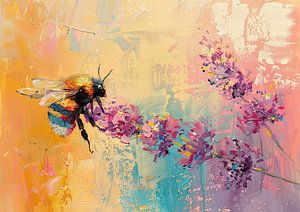 Abeille peinture moderne