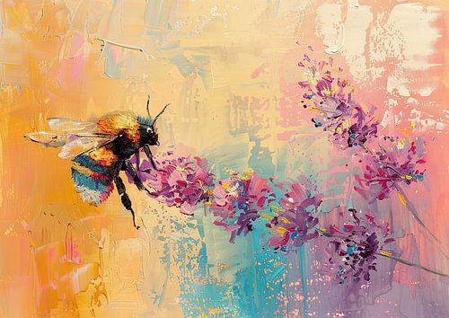 Bijtje modern schilderij