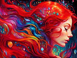 De roodharige vrouw IV van DeVerviersBelgium