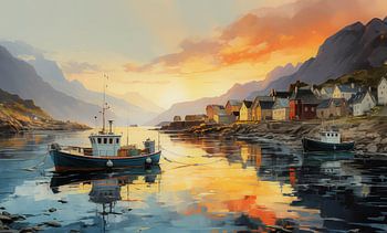 Norwegischer Fischereihafen