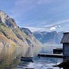 Fjord nabij Flåm, Noorwegen van Studio Hinte