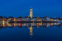 Deventer Skyline met Lebuïnuskerk in de avond - 5