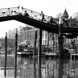 Lange IJzeren Brug in Dordrecht van Dordrecht van Vroeger