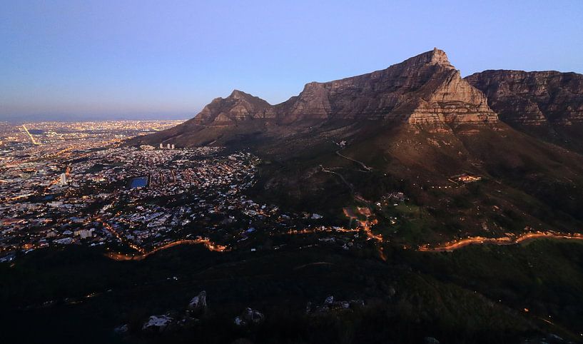 cape town view at sunset by Olaf Franke