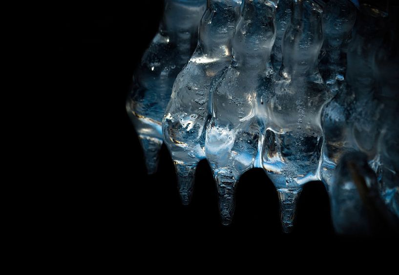 Creative close-up of ice sculptures in Jena in winter by Wolfgang Unger