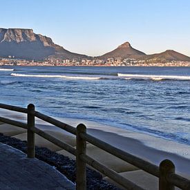 De Tafelberg in Kaapstad, Zuid-Afrika van Werner Lehmann