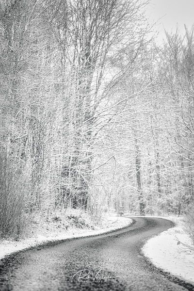 Winterstraße von Rik Verslype