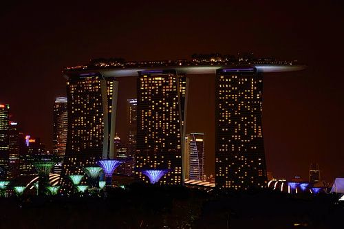 Marina Bay Sands bij nacht