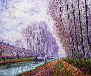 Francis Picabia - Kähne auf dem Loing, am Morgen (1904)
