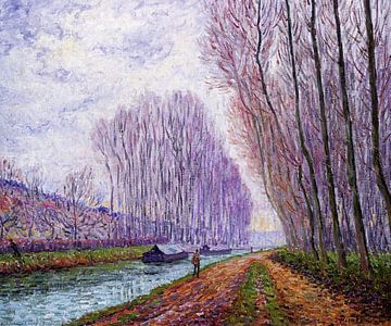 Francis Picabia - Barges sur le Loing, le matin (1904) sur Peter Balan