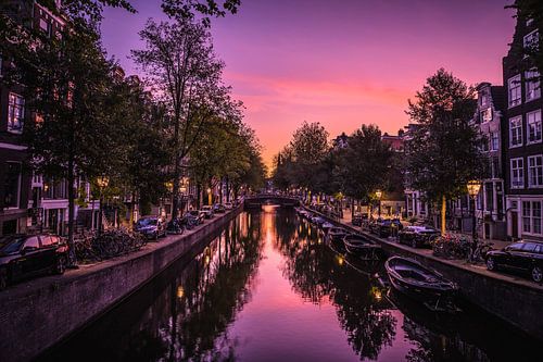 Sonnenaufgang in Amsterdam