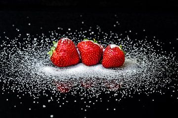 Aardbeien met suiker van Thomas Riess