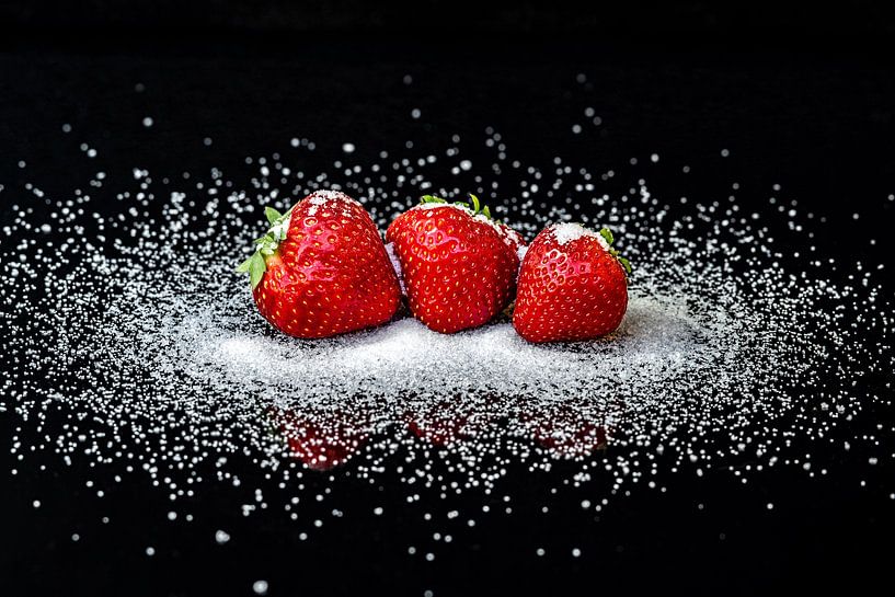 Aardbeien met suiker van Thomas Riess