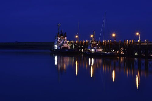 Haven van Terneuzen in de avond