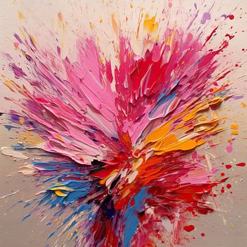 Splash on canvas painting by Thea