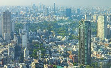 Paysage urbain de Tokyo (Japon) sur Marcel Kerdijk