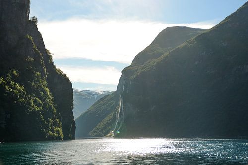 Geiranger fjord in Noorwegen