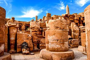 Ruinen im Tempel von Karnak in Luxor Ägypten