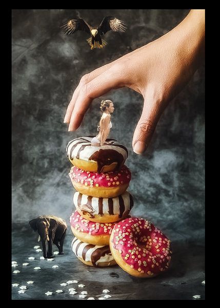The Elephant Eagle and the Girl and the Donuts by Truckpowerr