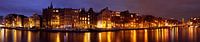 Panorama d'Amsterdam sur l'Amstel au coucher du soleil par Eye on You Aperçu
