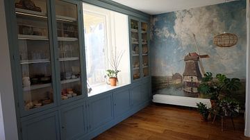 Klantfoto: Een molen aan een poldervaart, Paul Joseph Constantin Gabriël