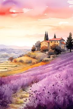 Lavender in the Provance by Uncoloredx12