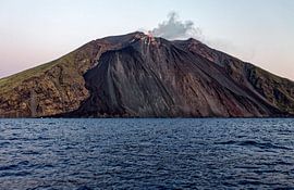 Stromboli volcanic island, Italy by Imageditor