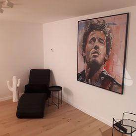 Photo de nos clients: Bruce Springsteen peinture par Jos Hoppenbrouwers, sur toile