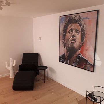 Customer photo: Bruce Springsteen painting by Jos Hoppenbrouwers