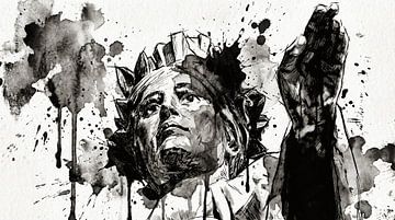 Monochroom stedelijk beeldtaalgebruik