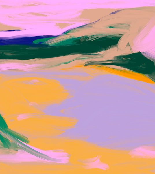 The lake - original digital drawing by studio esther walter