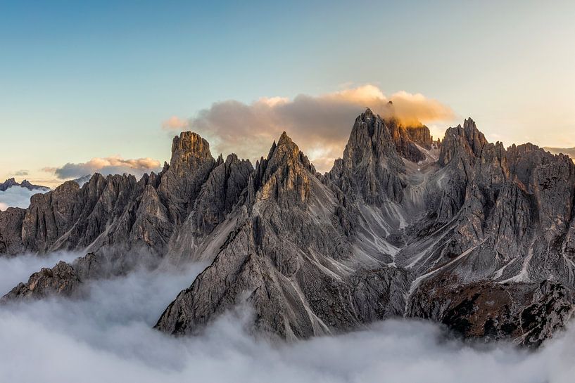 Cima Cadini berggroep in Zuid-Tirol - Dolomieten van Dieter Meyrl