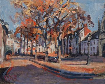 Late Autumn light at the Our Lady Square Maastricht