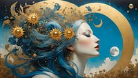 Celestial Muse - Blue - Widescreen by Mellow Art thumbnail